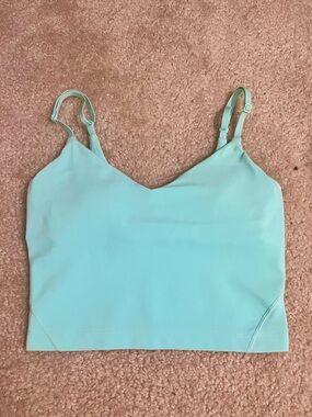 Lululemon Align Tank Light Support, A/B Cup in turquoise Size 0 (Never Worn)